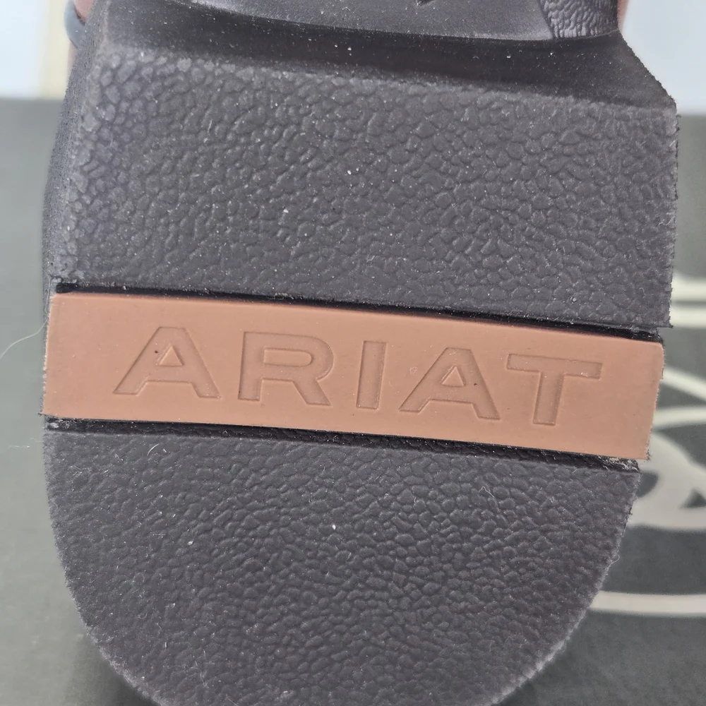 Ariat Women’s Round Up Remuda Brown Leather Cowboy Boots Women's 5.5 or 4 Youth - Picture 11 of 16